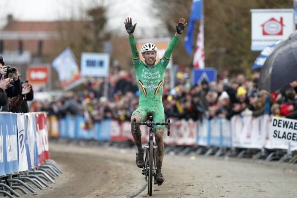 Sven Nys has plenty of time to celebrate winning the Belgian National 'Cross title.