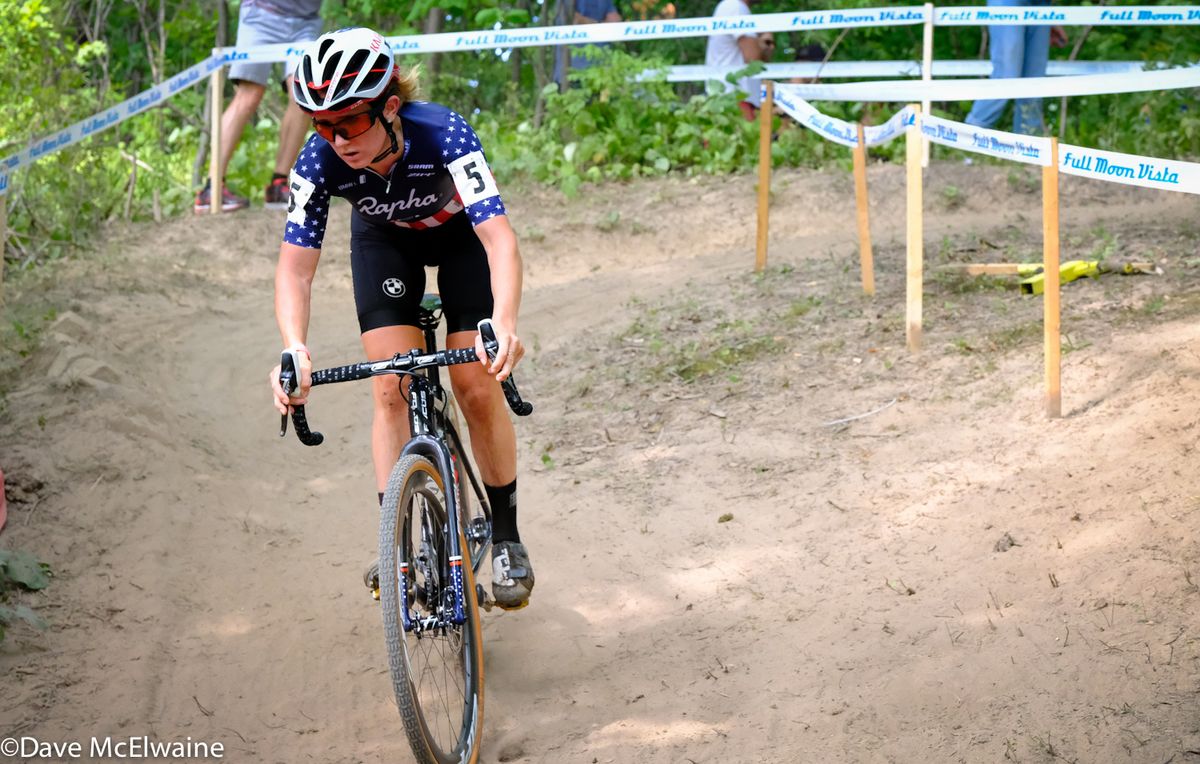 Caroline Mani (Raleigh Clement) suffered a mechanical that would cost her any chance of winning.