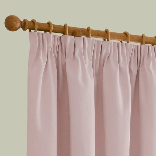 Dunelm, Luna Brushed Blackout Pencil Pleat Curtains