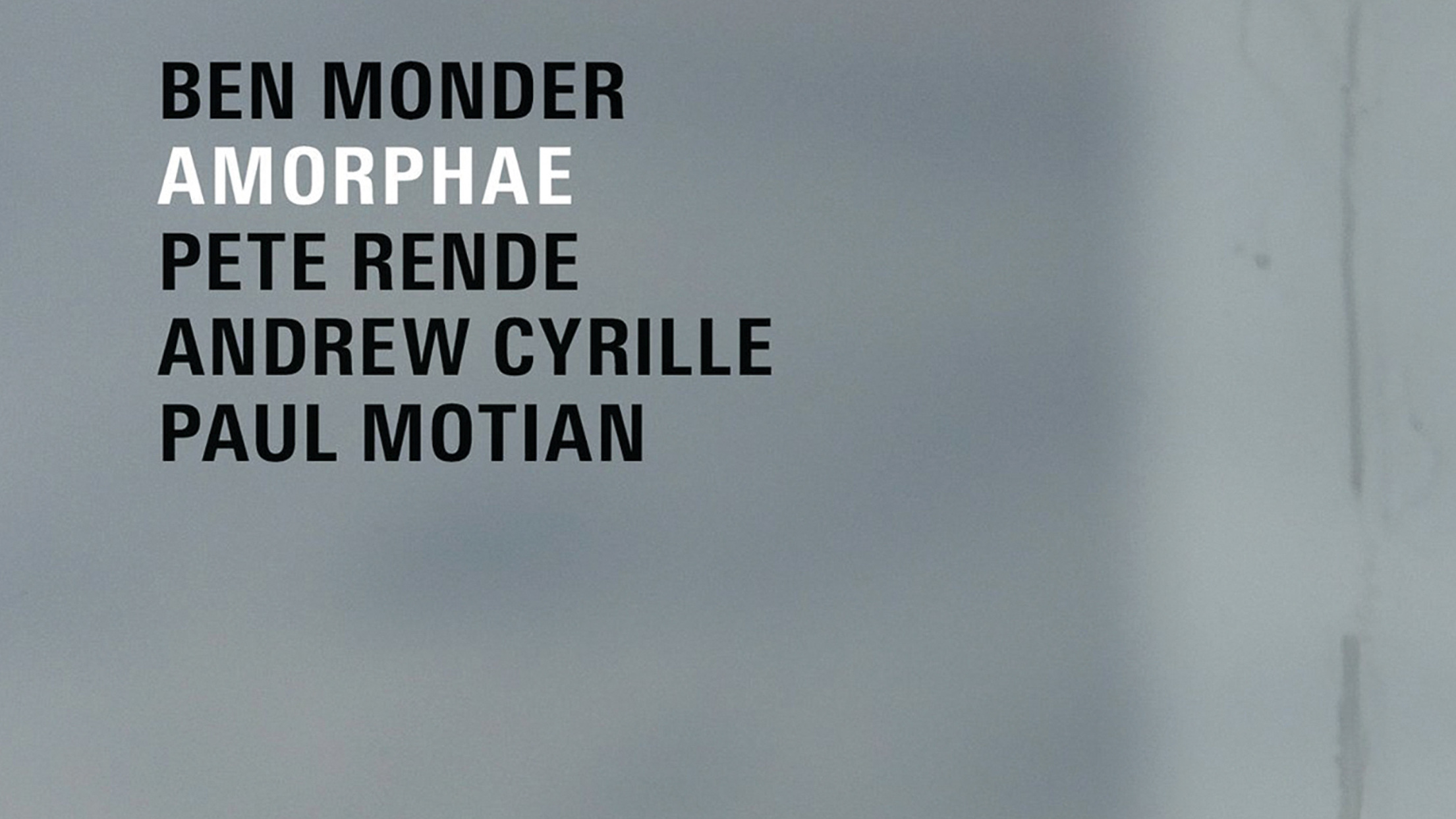 Ben Monder Amorphae album artwork