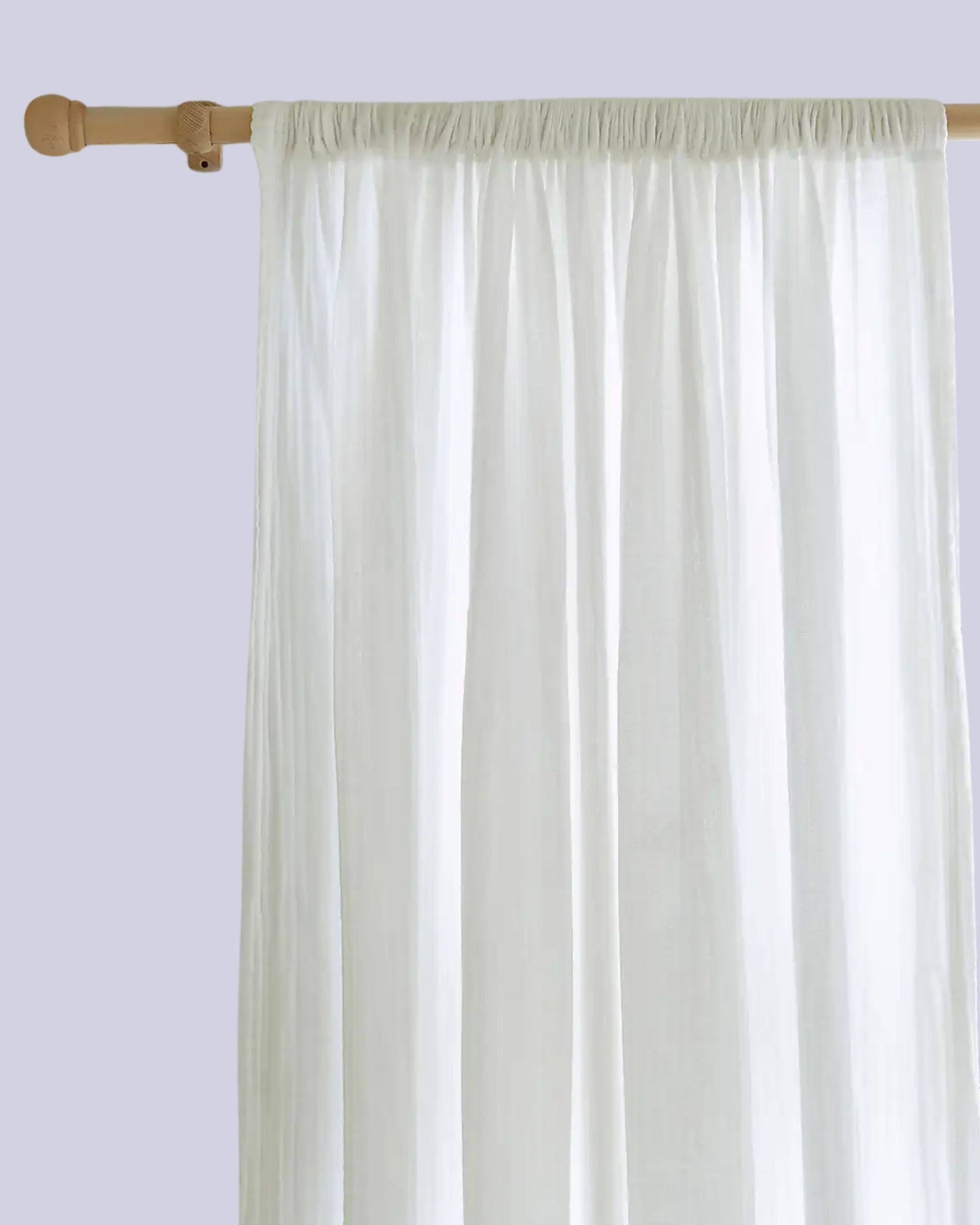 Dunelm, Cotton Muslin Slot Top Curtains