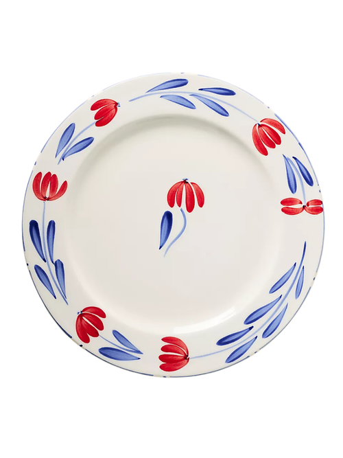 Stefania Italian Earthenware Dinner Plates, Set of 4