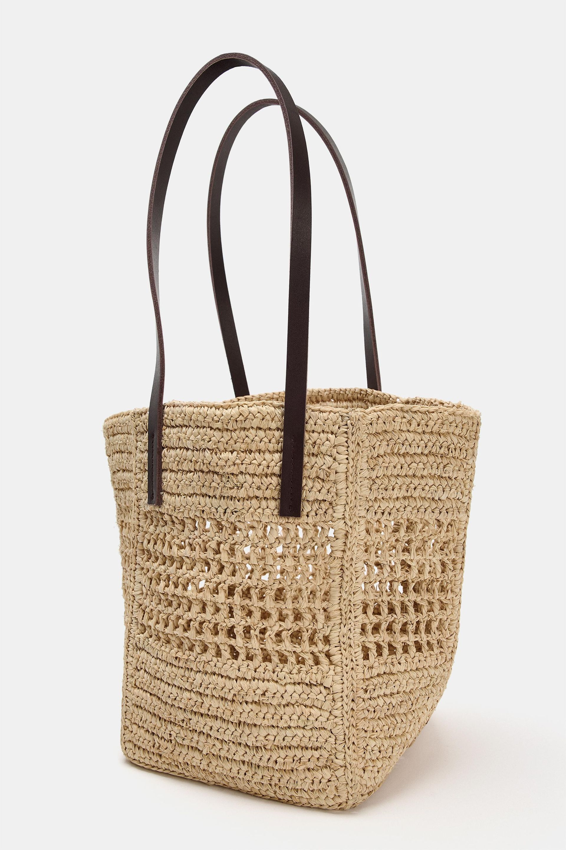 Mini Raffia Tote Bag