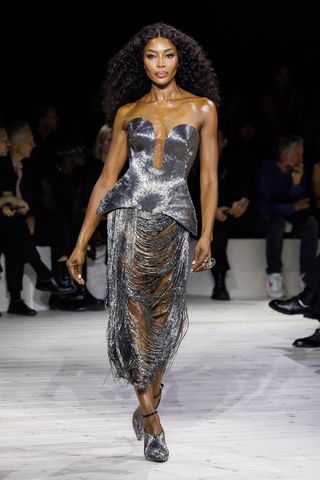 Alexander McQueen show with Naomi Campbell on runway
