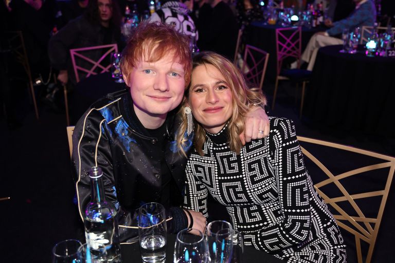 Ed Sheeran baby news - Ed and wife Cherry Seaborn at the Brits 2022
