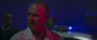 Michael Keaton in a still from the Morbius trailer