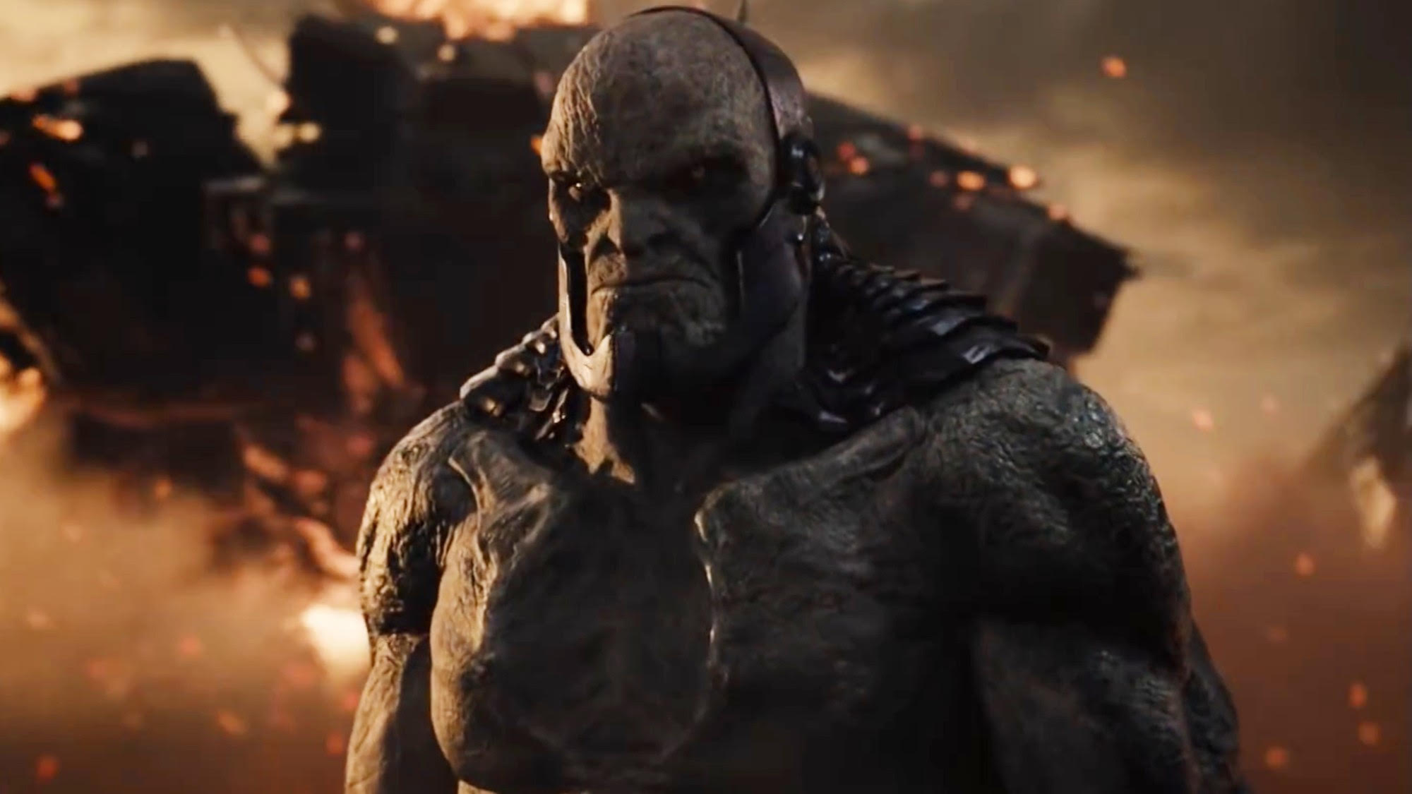 Darkseid scowling in Zack Snyder's Justice League