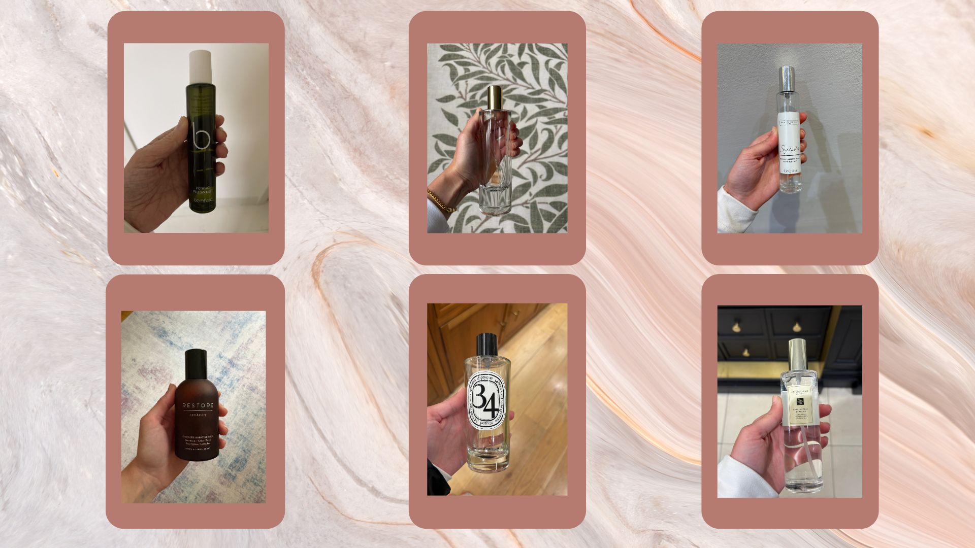 The six best room sprays: bamford, M&amp;S, Jo Malone, Diptyque, The White Company, and Malin + Goetz