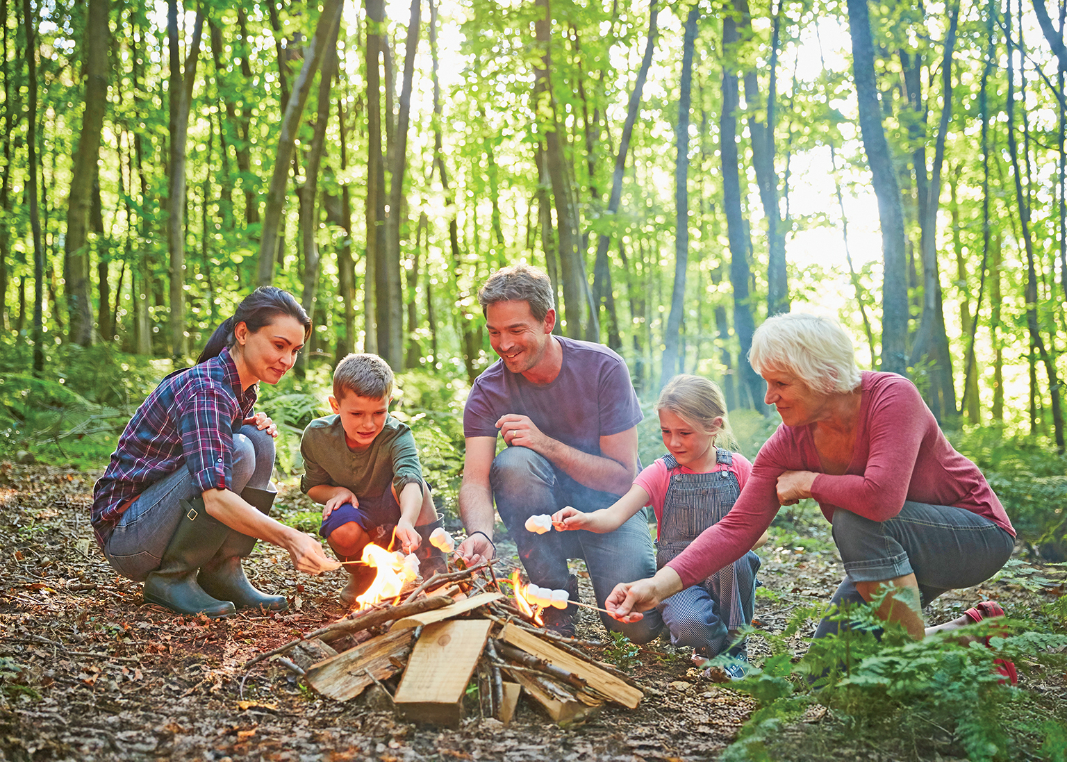 family campfire