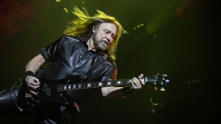 Ian Hill of Judas Priest performs at The 3Arena Dublin on March 15, 2024 in Dublin, Ireland. 