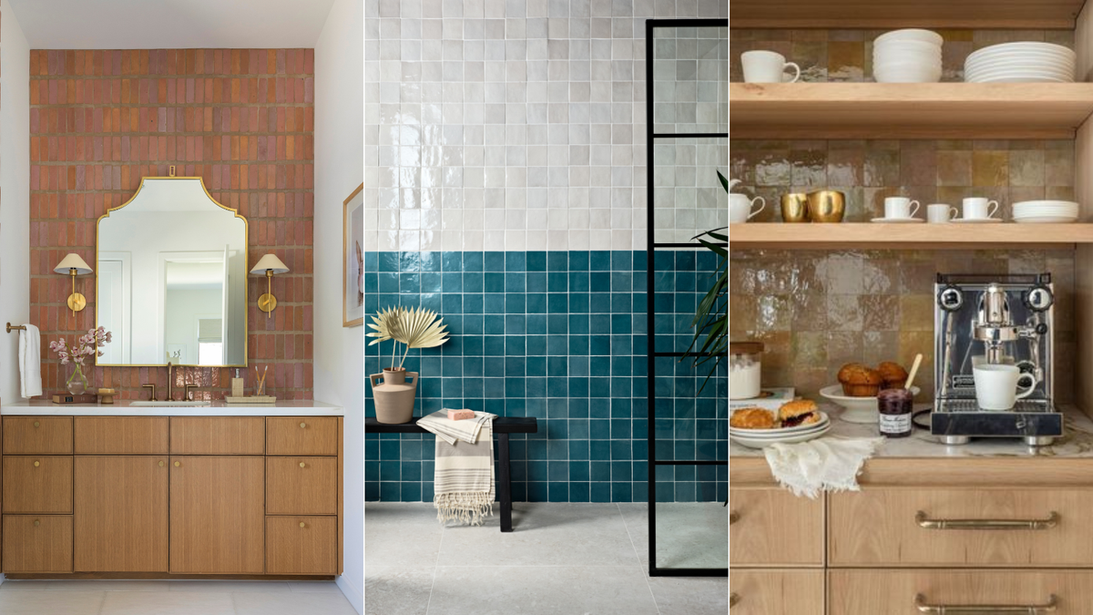This interior designer gave Zellige tiles a 2024 update the key is