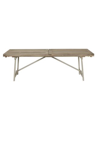 Winglefield extending table in white pine, £2,585, Oka