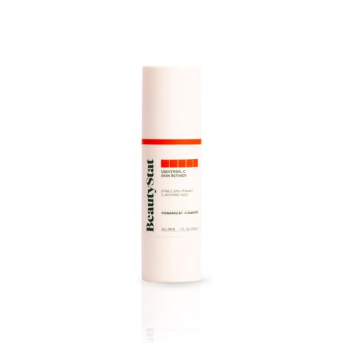 Beautystat Universal C Refiner - Made in the Usa - 20% Pure Vitamin C Serum for Face - Clinically Tested to Decrease the Look of Fine Lines and Wrinkles and Improve Firm Skin Tones - 1oz, 30ml