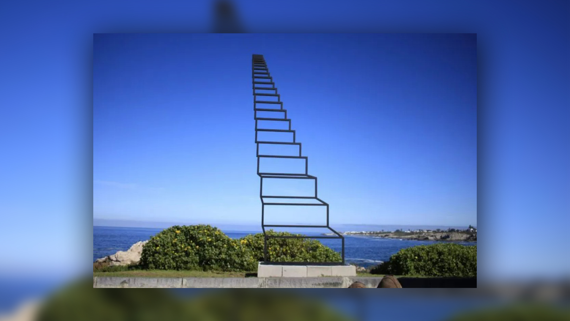 A 'Staircase to Heaven' Installation Ascends into the Sky as a