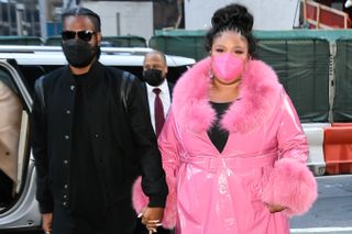 Singer Lizzo is seen outside the "Today" show on April 11, 2022 in New York City