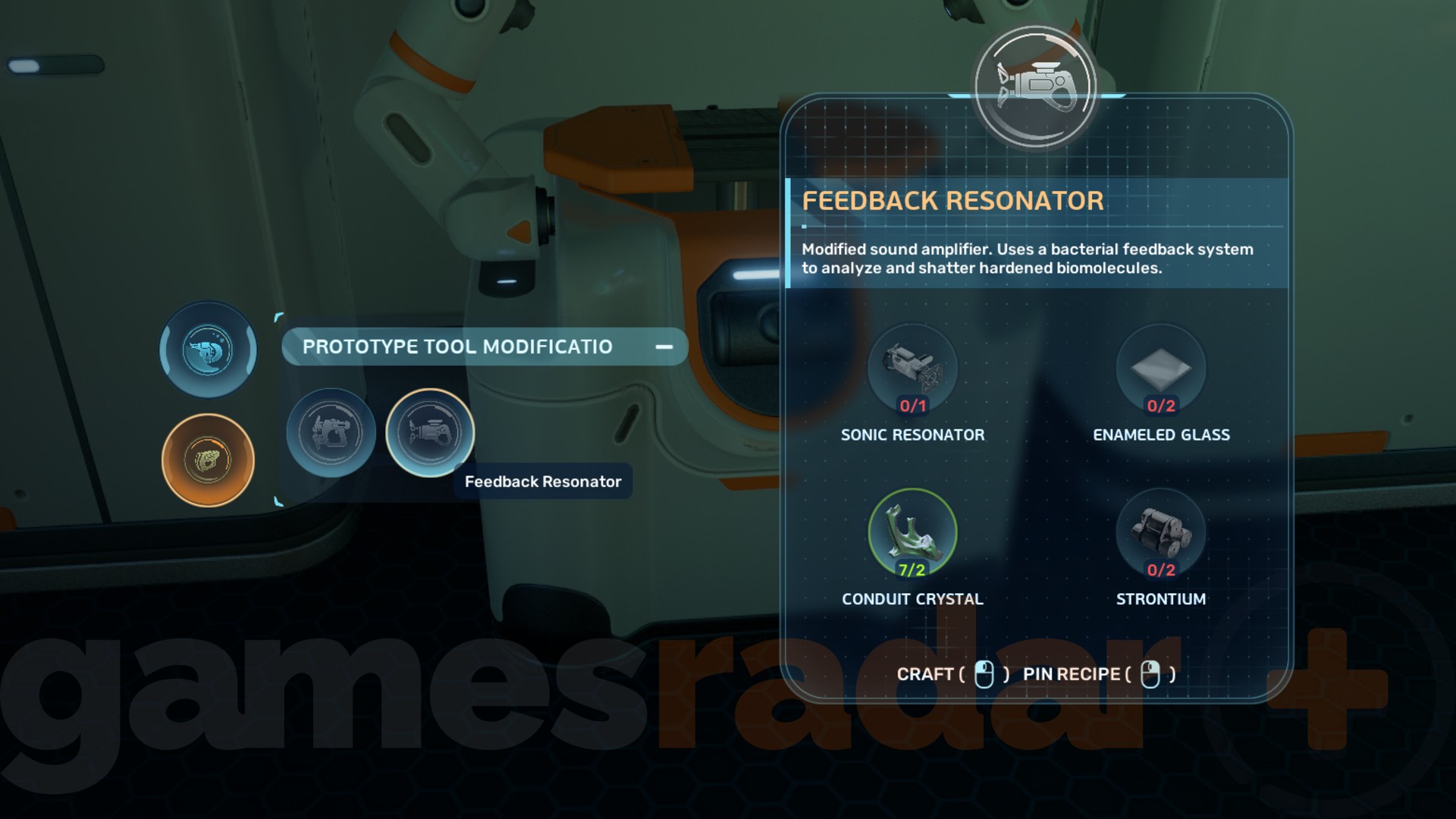 The upgrade blueprint for the Subnautica 2 Feedback Resonator