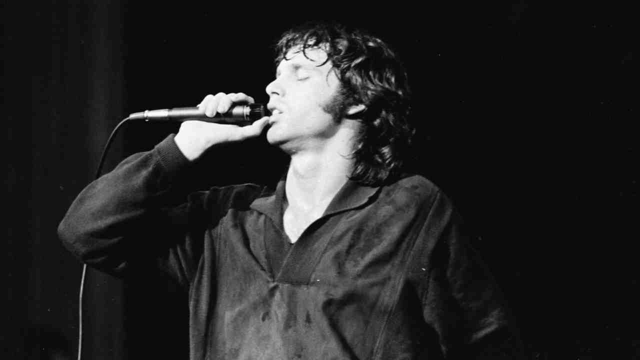 The Doors&amp;rsquo; Jim Morrison performing live in the 1960s