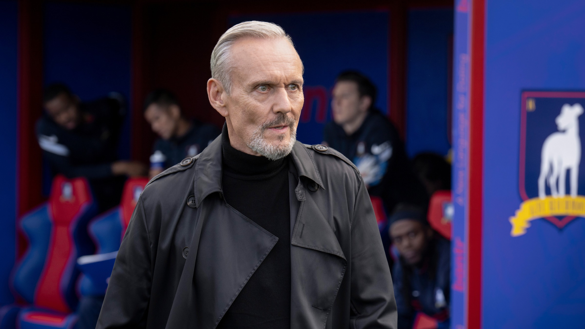 Anthony Head on the Richmond field as Rupert in Ted Lasso Season 3