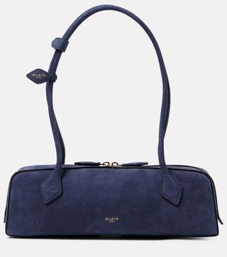 Le Teckel Suede Shoulder Bag