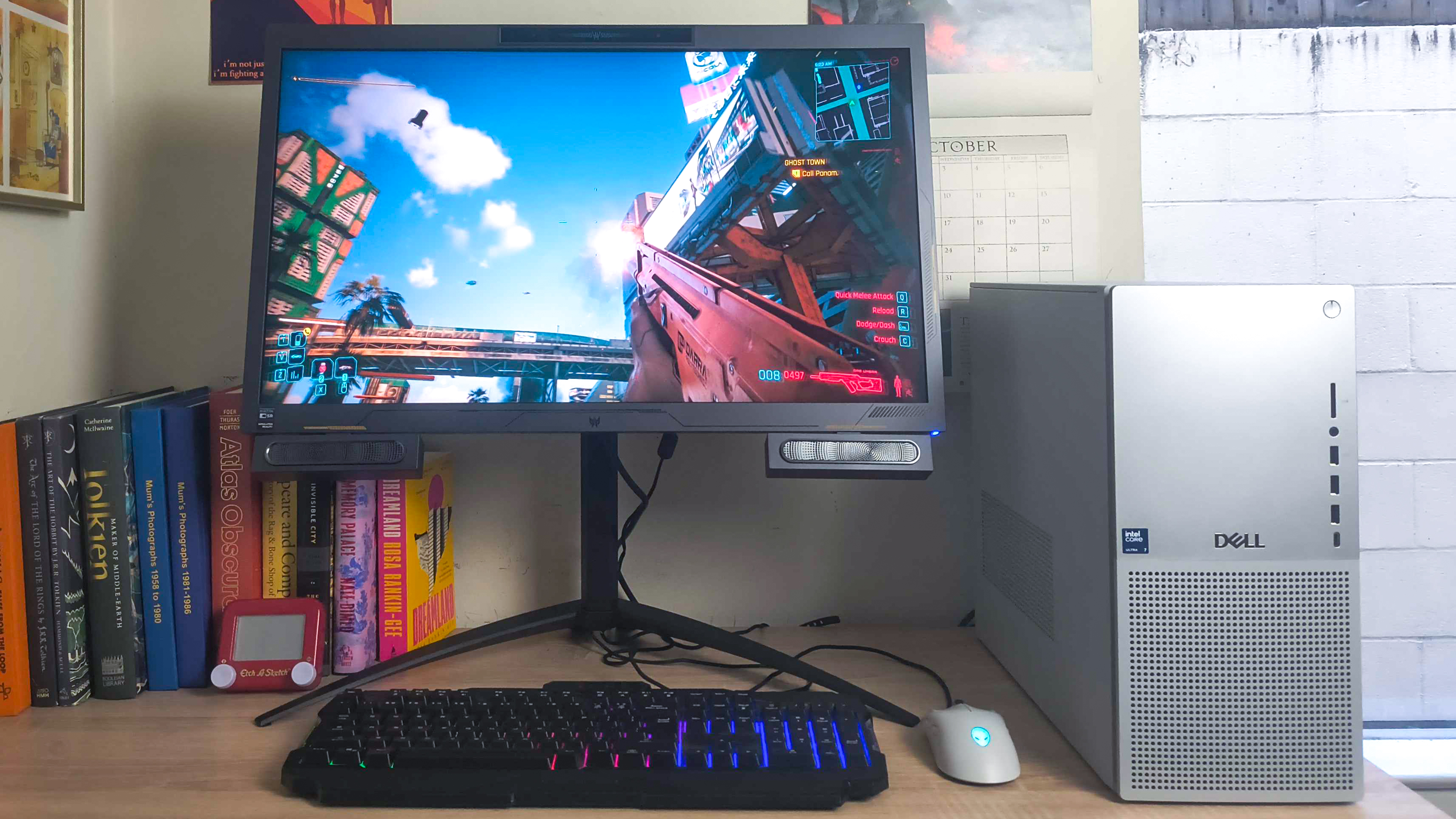 Dell Tower Plus (2025) review unit on a desk