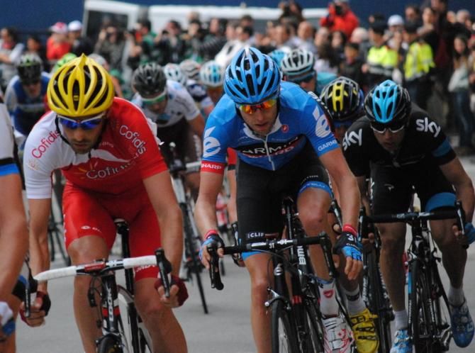 Christophe Le M&eacute;vel, Ryder Hesjedal and Dario Cataldo