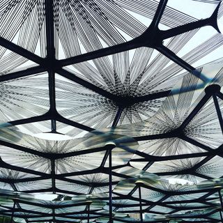 The canopy of Amanda Levete's brand new MPavilion in Melborune designed with flower petals