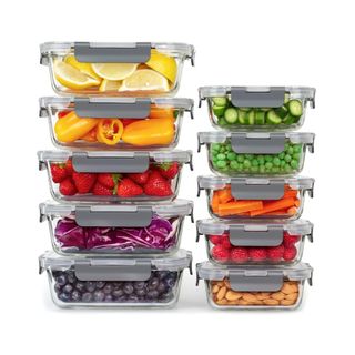 GOOD FOR YOU Glass Food Storage Containers - [10 Pack]