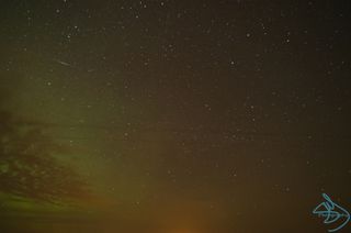 One Little Lyrid Meteor over Alberta, Canada