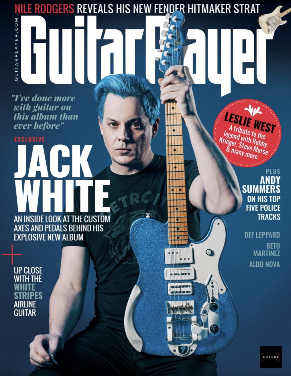 The cover of Guitar Player&#039;s forthcoming July 2022 issue