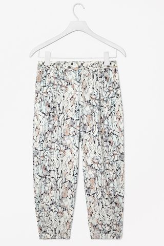 Cos Printed Cotton Trousers, £59