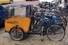 A Babboe bike in Amsterdam in 2013