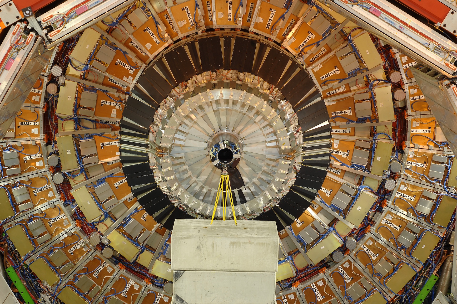 A photo of part of the machinery at the the LHC