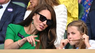 Kate Middleton and Princess Charlotte at Wimbledon