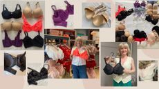 selection of bras we tested for the best bras for large busts