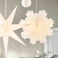 IKEA STRÅLA Lamp shade, paper petal star IKEA STRÅLA Lamp shade, paper petal star