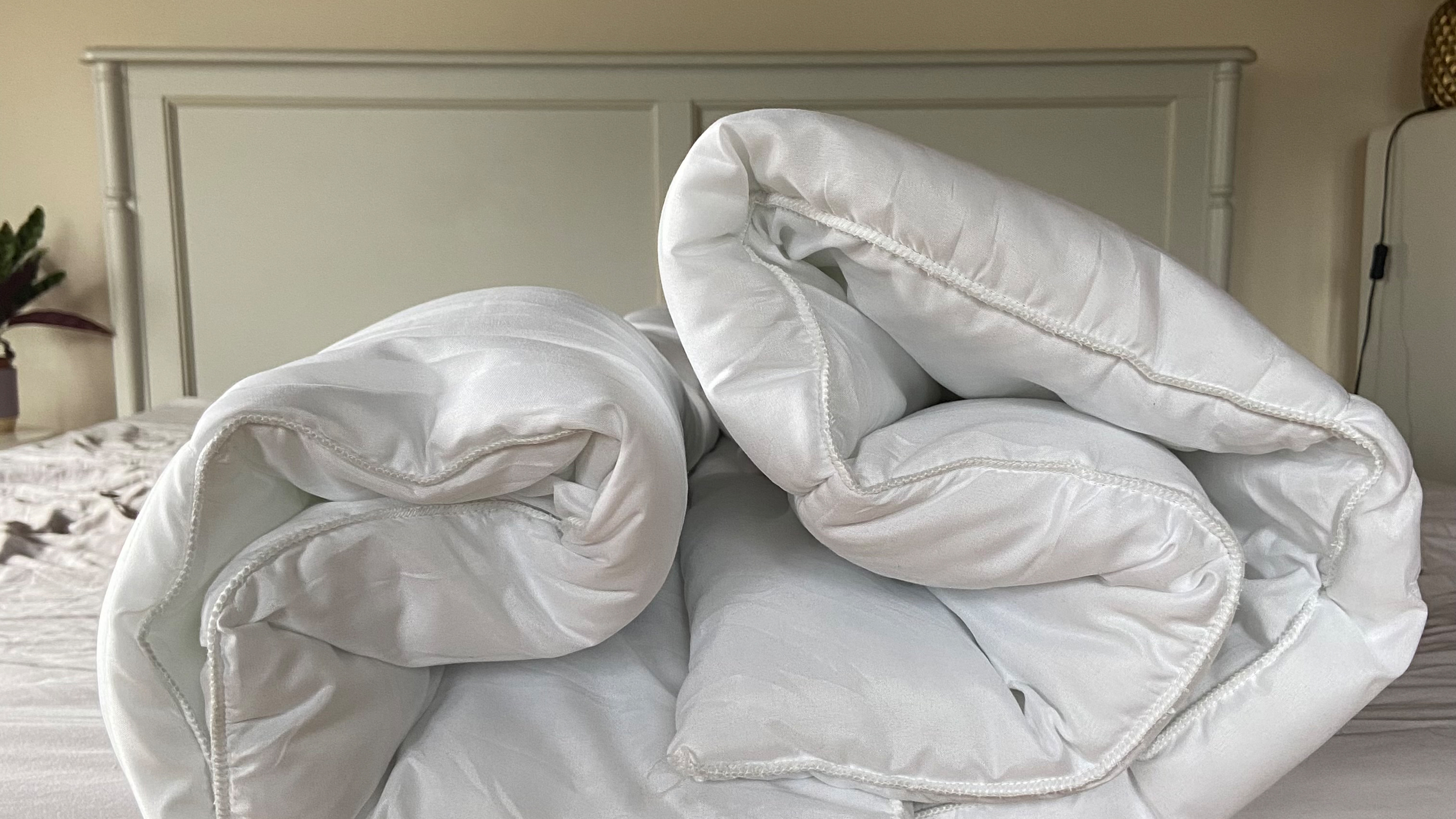 The Slumberdown Made For You Two Duvet being tested at home