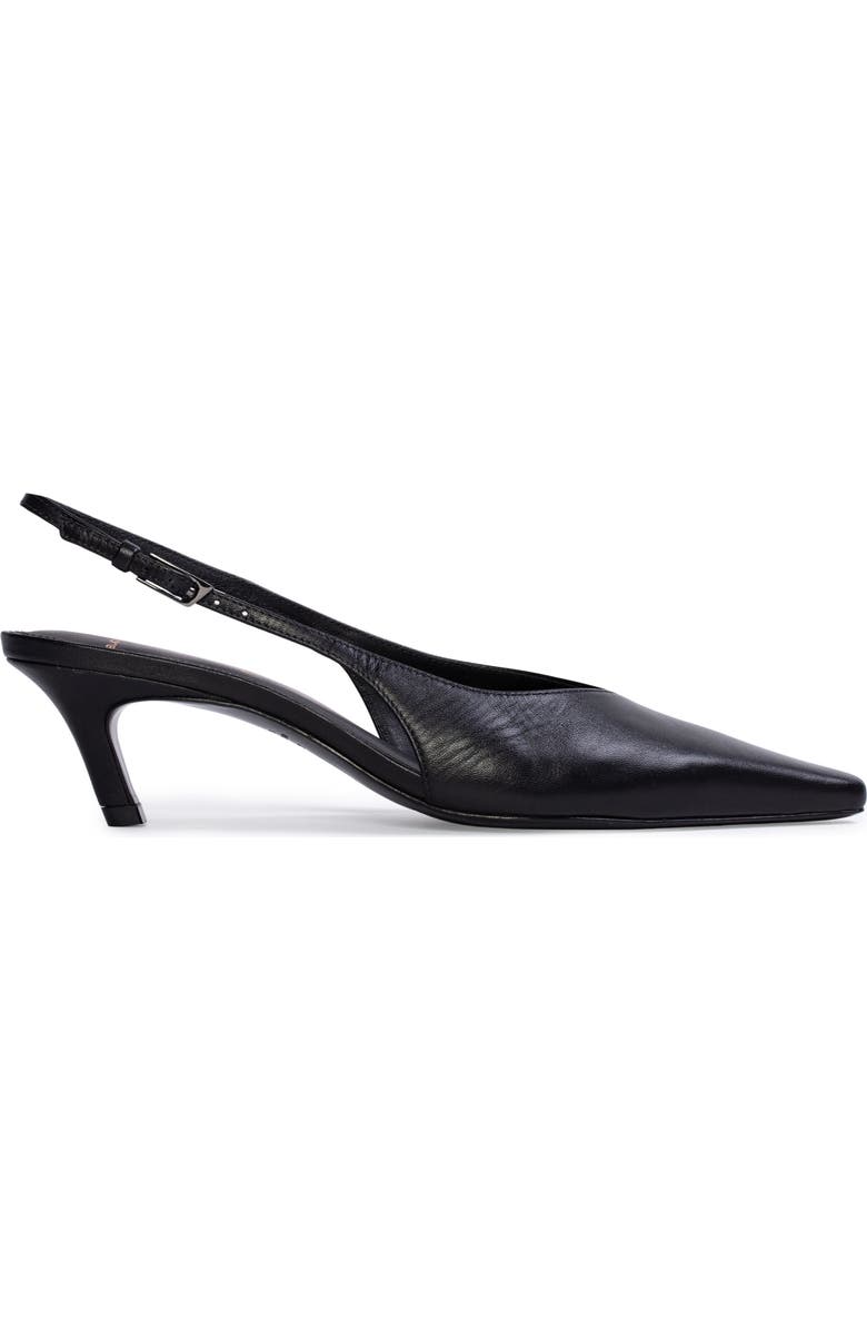 Lou Slingback Pointed Toe Kitten Heel Pump