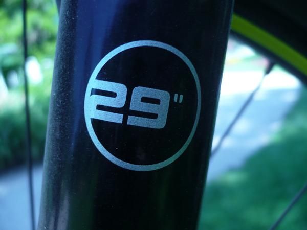 In case you forget you are on a 29er, there is this reminder.
