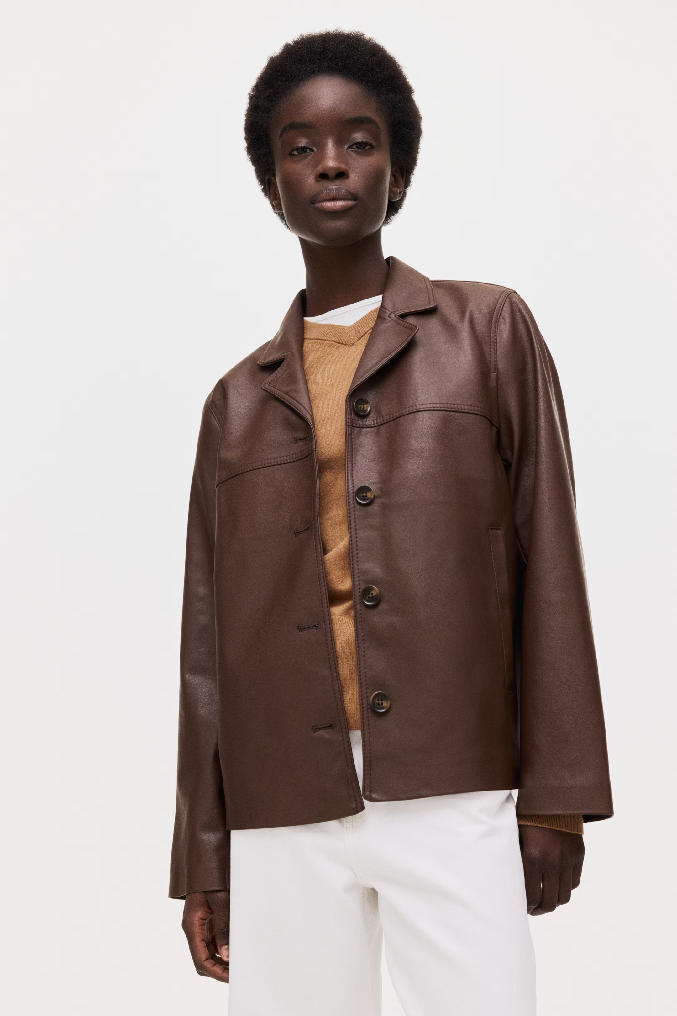 H&amp;amp;M, Coated Jacket