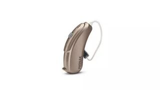 Phonak Audeo V-30 review: the digital hearing aid, shown in champagne color