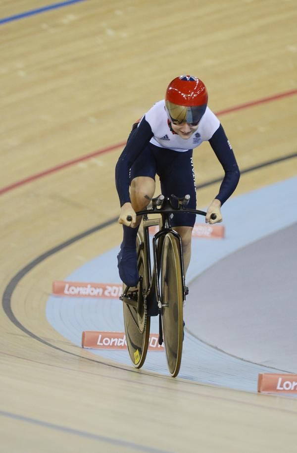 Laura Trott (Great Britain) in action