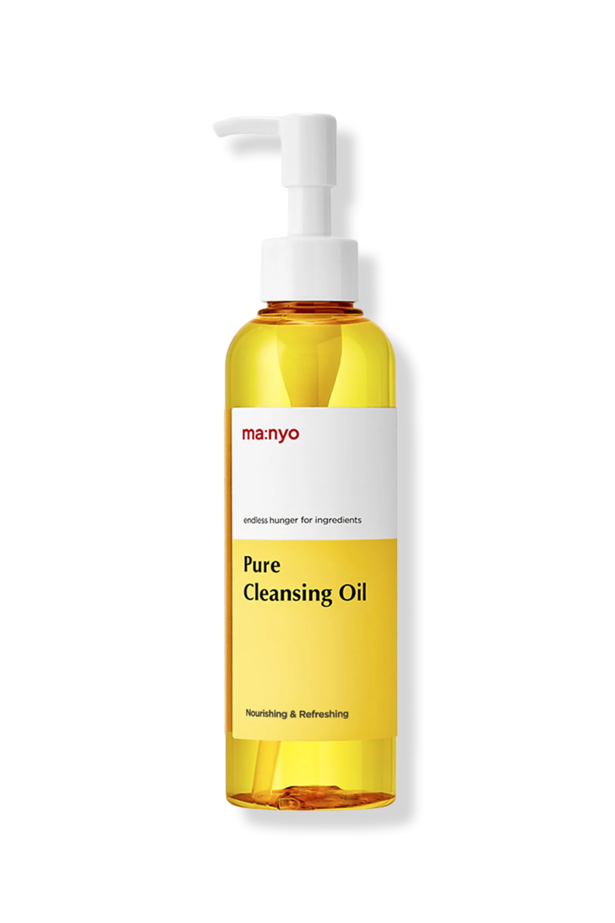 A bottle of ma:nyo Pure Cleansing Oil.