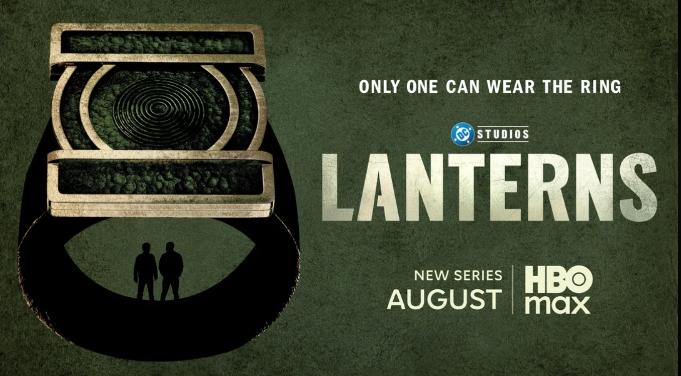 a gold, black and green promo poster