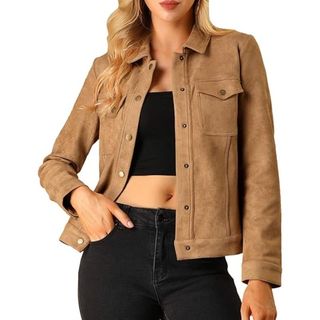 Allegra K faux suede jacket 