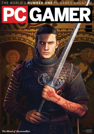 The Blood of Dawnwalker issue of PC Gamer magazine