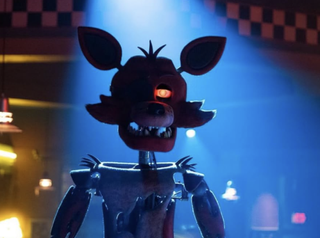 Foxy's exoskeleton on display in Five Nights at Freddy's