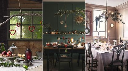 Over table Christmas decor ideas