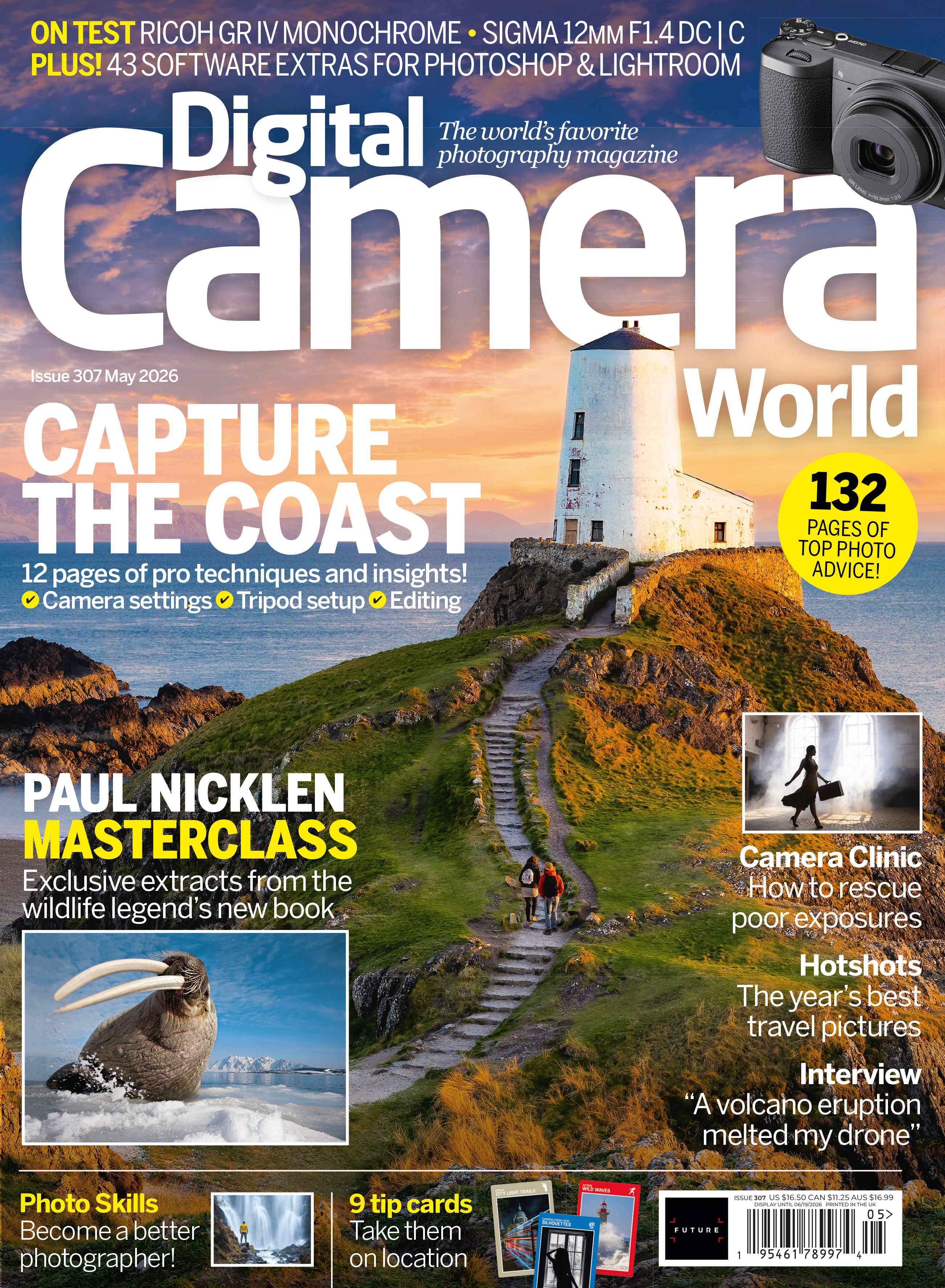 Photo of the front cover of issue 307 (May 2026) of Digital Camera World magazine