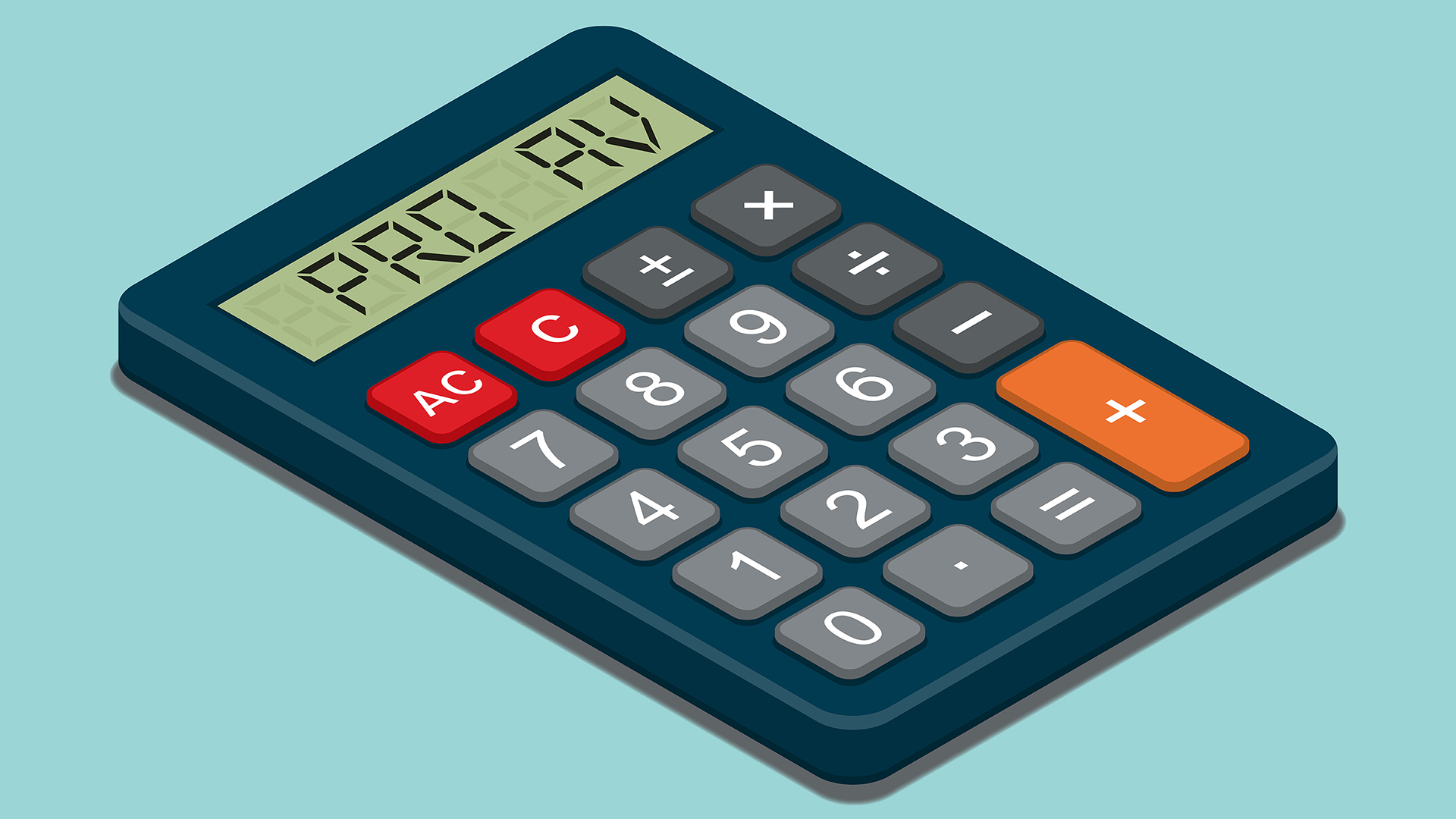 Calculator with &quot;Pro AV&quot; in Display