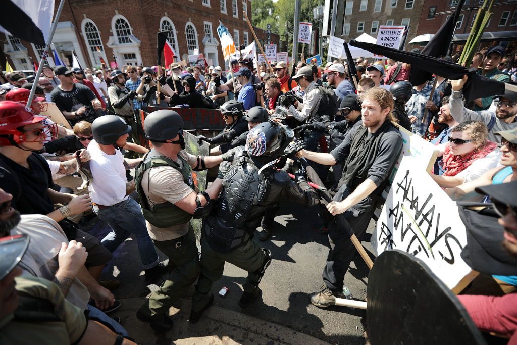 Charlottesville protest.